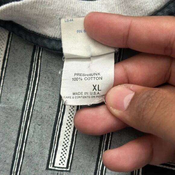 Vintage 80s NFL Oakland Raiders Spellout T-Shirt Size XL - Picture 4 of 5